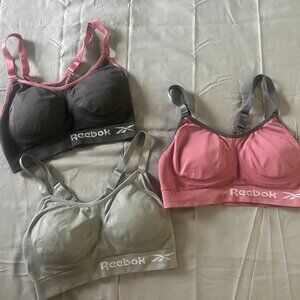 Reebok sports bras, size small, 3 pack